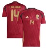 Camisola Bélgica Lukebakio 14 Homen Equipamento 1ª Euro 2024